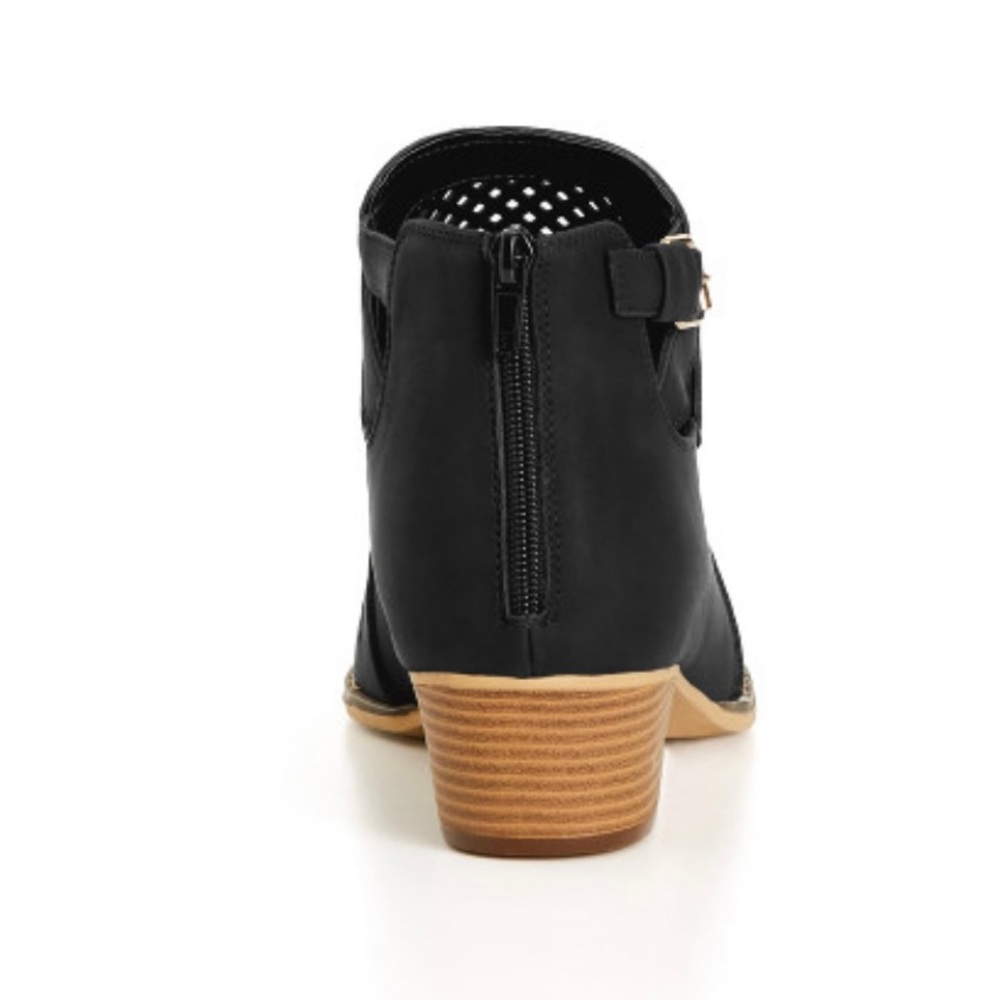 Cloudwalkers Black Wide Fit Ankle Boots - Picture 4 of 4